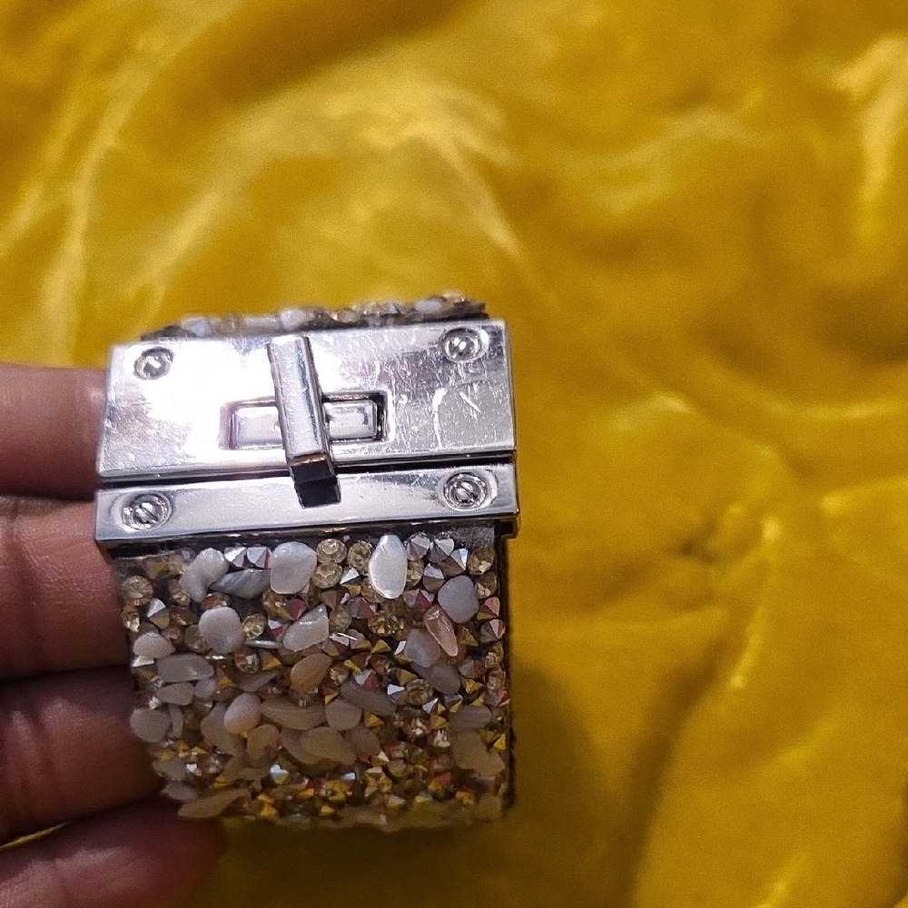Silver and Gold Beaded Bracelet